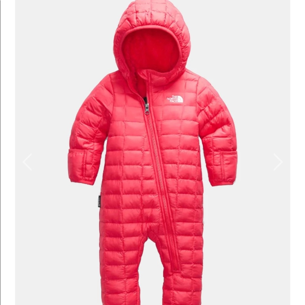 North Face infant thermoball eco bunting hot pink
